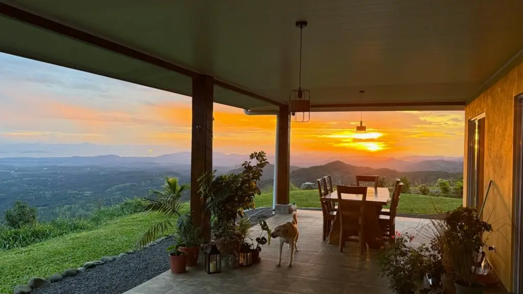 Sonnenuntergang vom Haus in Costa Rica – Pazifikblick
