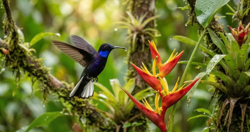 Kolibri Nektarvogel in Costa Rica